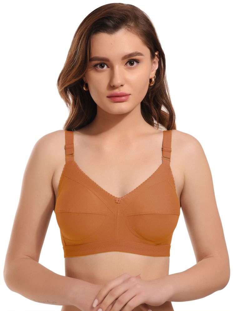     			Viral Girl Pack of 1 Cotton Blend Non Padded Women's Minimizer Bra ( Rust ) MV-DOVE-RUST