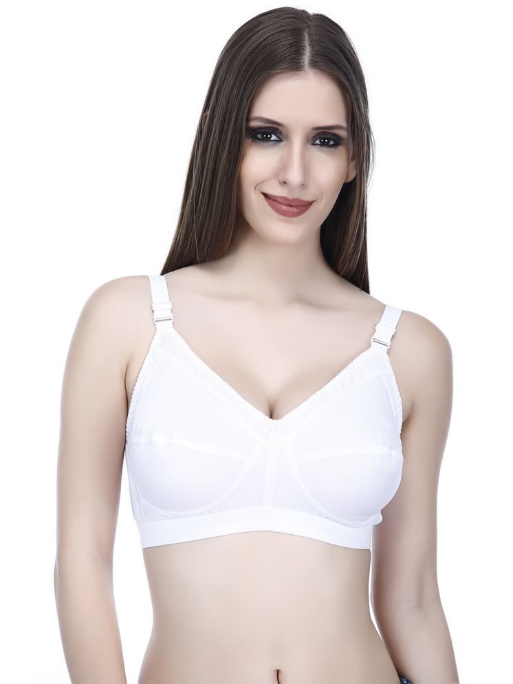     			Viral Girl Pack of 1 Cotton Blend Non Padded Women's Minimizer Bra ( White ) MV-DOVE-WHITE