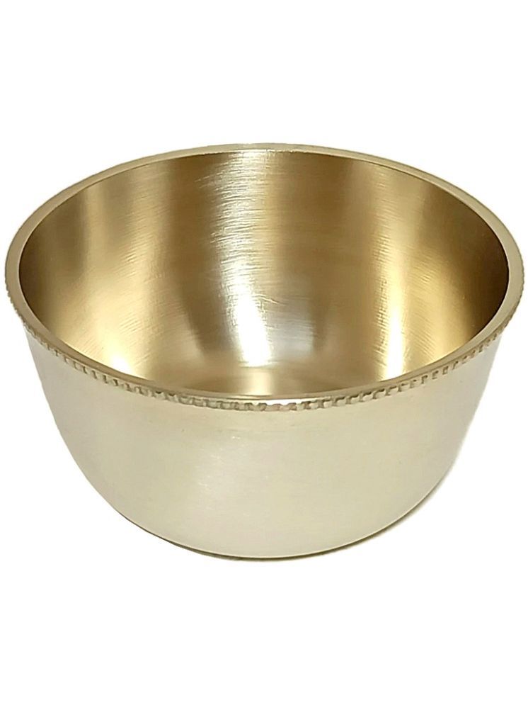     			A & H ENTERPRISES Hand Made MATTE Sabzi Bowl Brass Plain Cereal Bowl 9 cm ( Set of 1 ) Brass