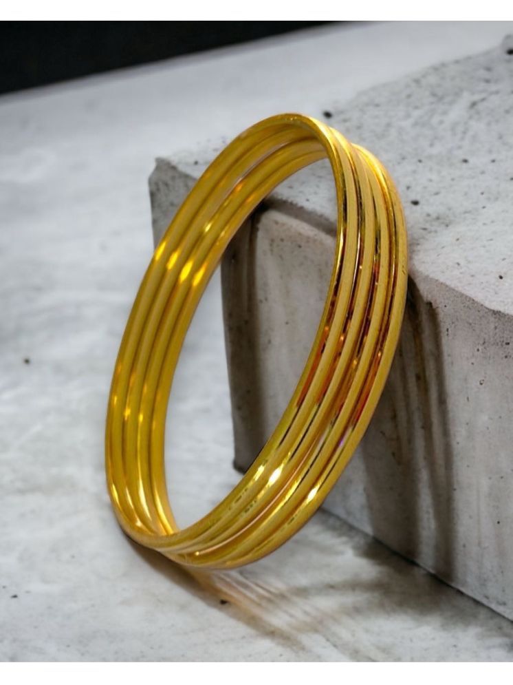     			AARTISAI Yellow Bangle Set ( Pack of 4 )