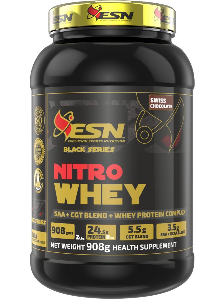     			ESN Nitro Whey/ Whey Protein Powder ( 908 gm , Chocolate - Flavour )