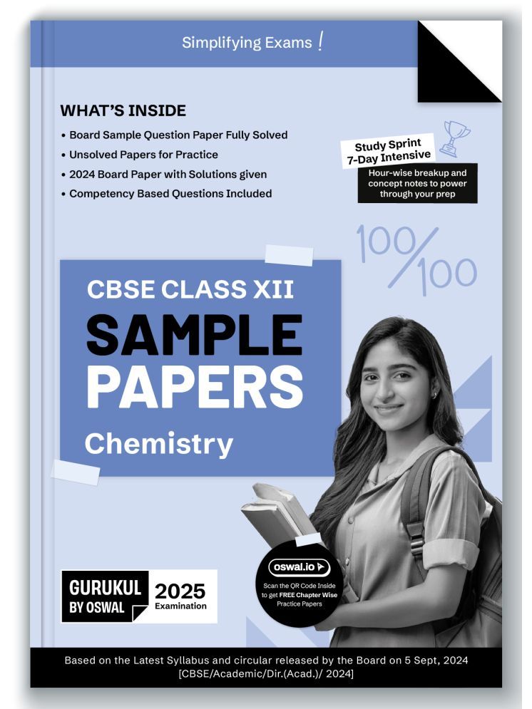     			Gurukul By Oswal Chemistry Sample Papers for CBSE Class 12 Board Exam 2025 : Fully Solved New SQP 2025, Solved Sample Papers, Unsolved Sample Papers,