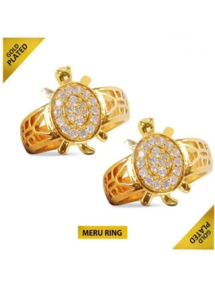     			Meru Ring Brass Adjustebal Kachua Tortoise Ring For Men And Women For Good Luck