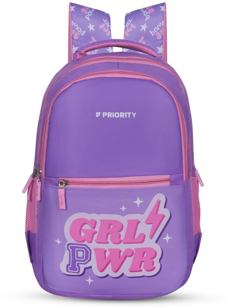     			Priority Lavender PU Backpack ( 38 Ltrs )