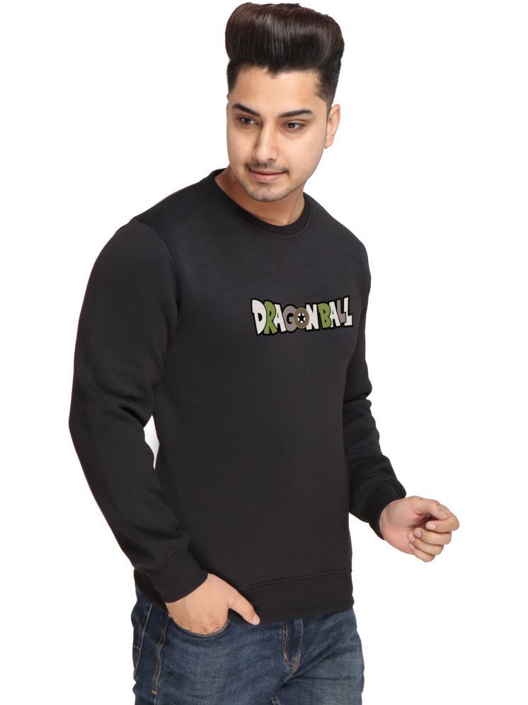     			AZF Fleece Round Neck Men's Sweatshirt - Black ( Pack of 1 )