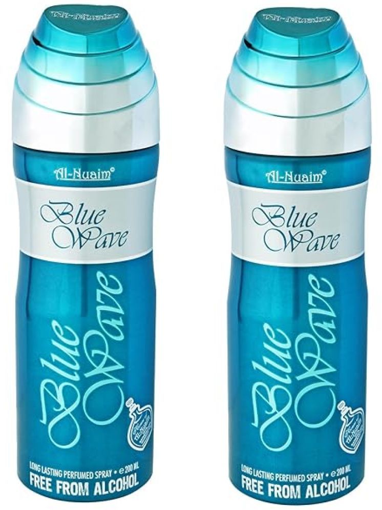     			Al-Nuaim Blue Wave Deodorant Spray for Unisex 360 ml ( Pack of 2 )