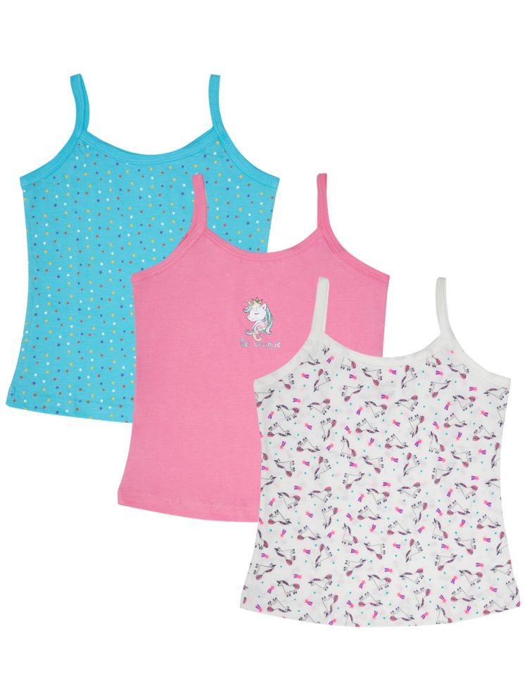     			Bodycare Pack of 3 Girls Cotton Blend Camisoles ( Multi )