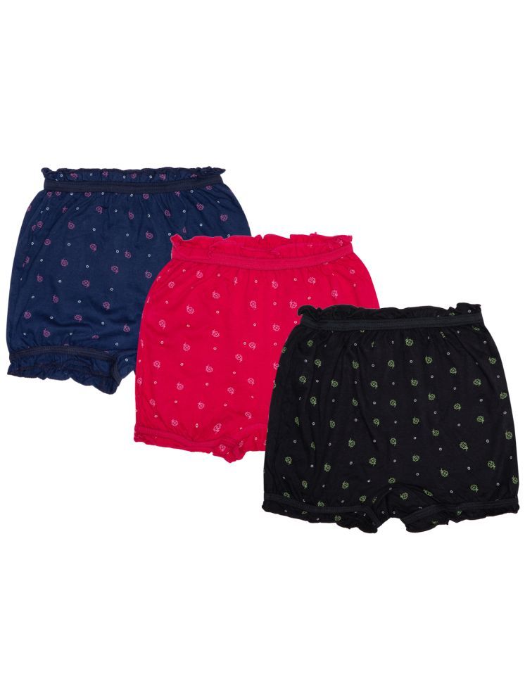     			Bodycare Pack of 3 Cotton Blend Bloomers For Girls ( Multicolor )