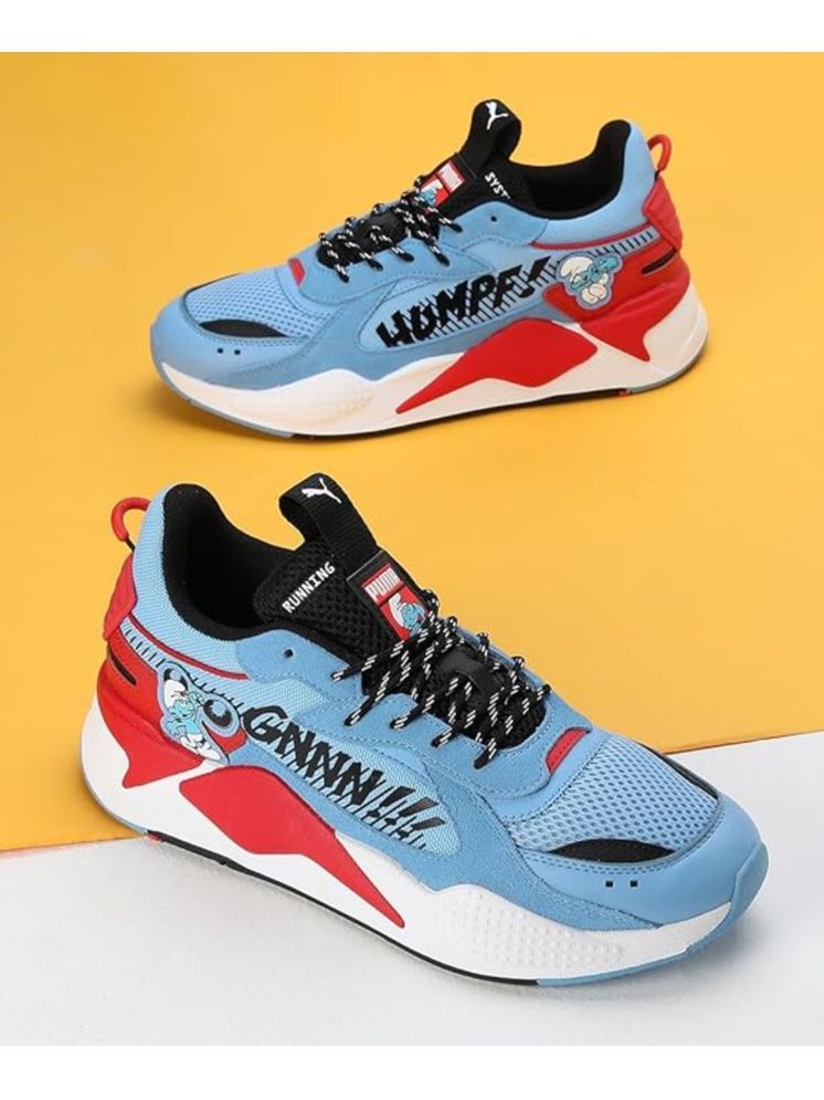     			Puma RS-X THE SMURFS Light Blue Men's Sneakers