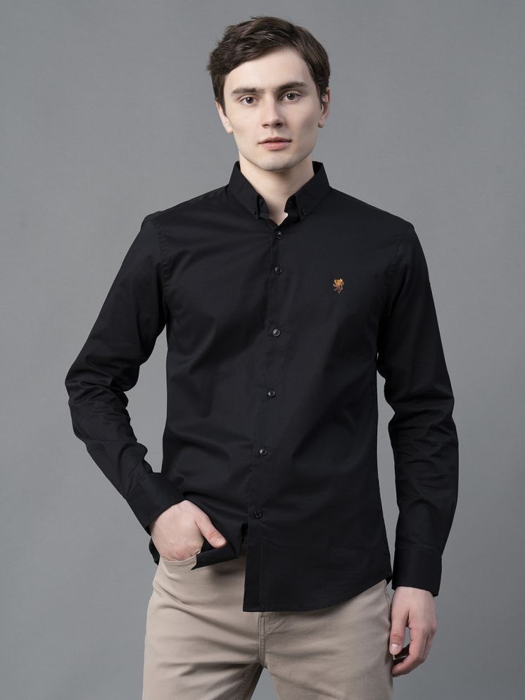     			Red Tape 100% Cotton Regular Fit Solids Full Sleeves Men's Casual Shirt - Black ( Pack of 1 )