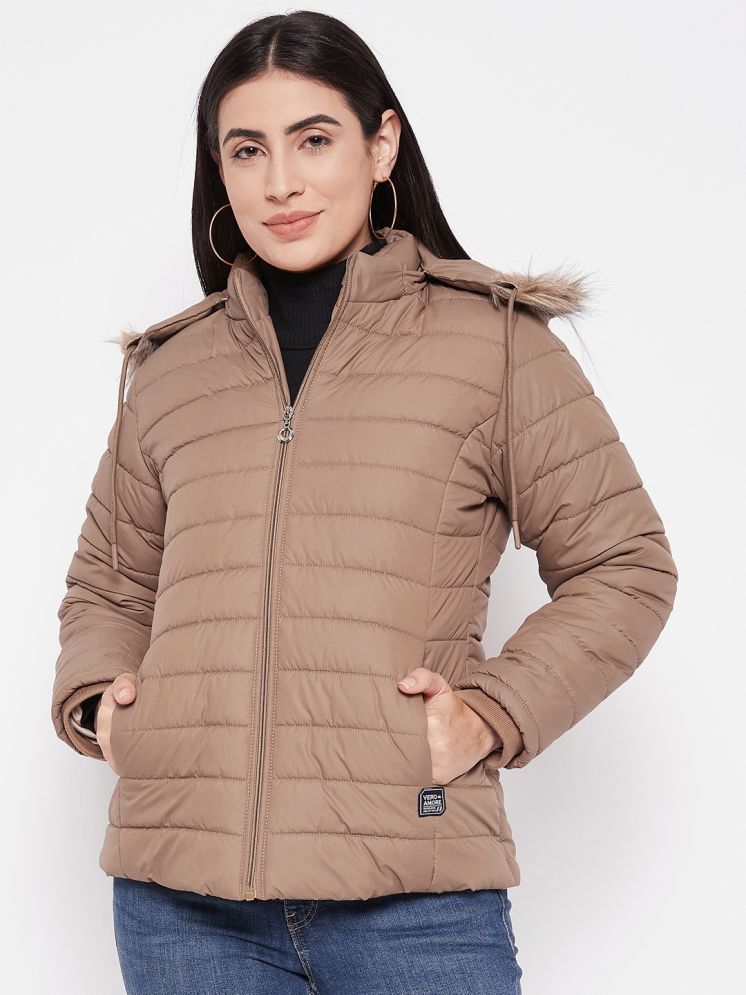     			VERO MODERNO - Polyester Beige Quilted/Padded Jackets