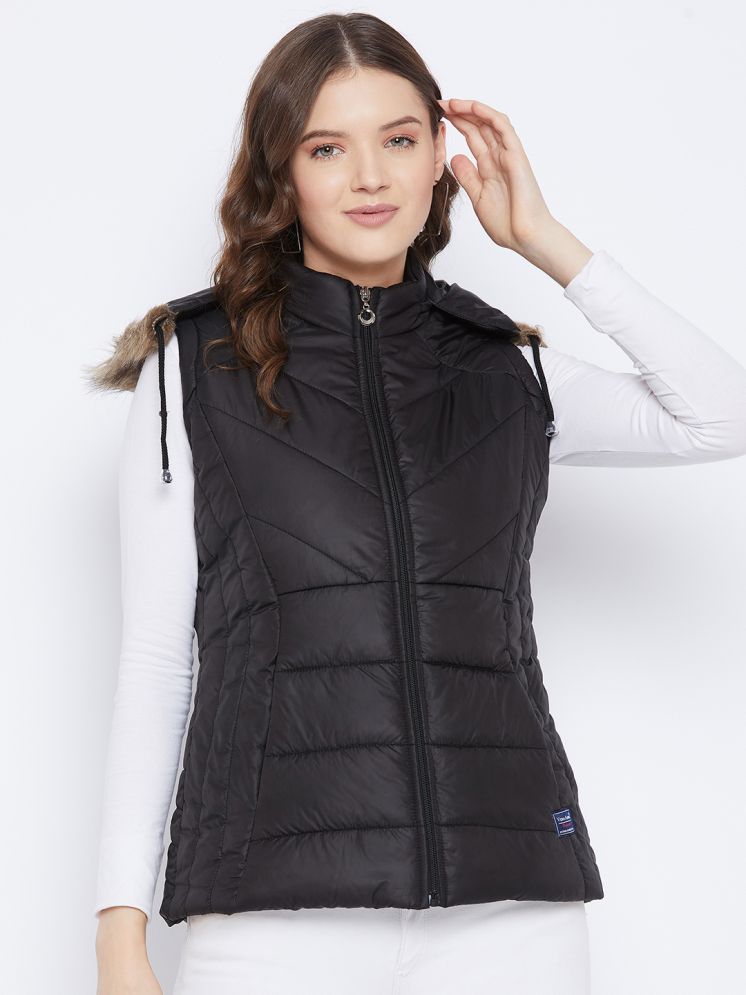     			VERO MODERNO - Polyester Black Puffer