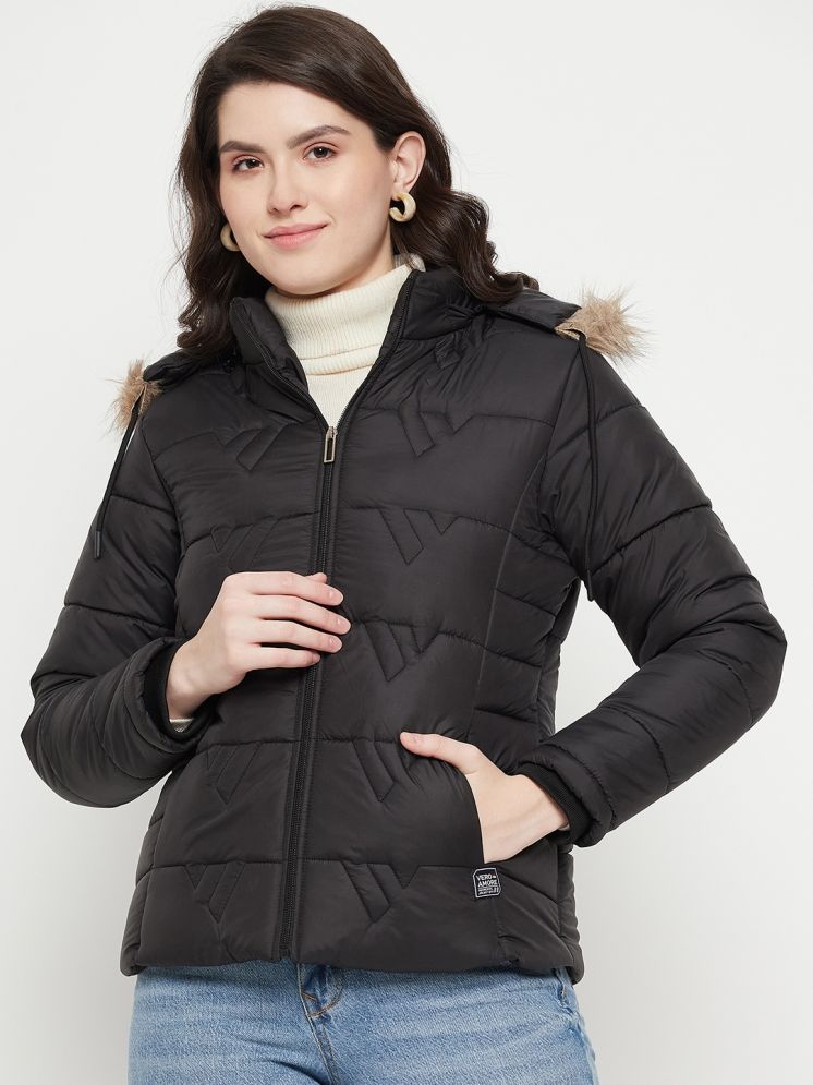     			VERO MODERNO - Polyester Black Quilted/Padded Jackets