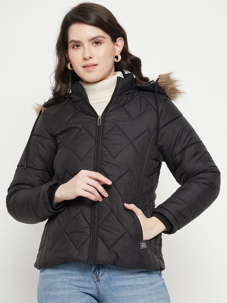     			VERO MODERNO - Polyester Black Quilted/Padded Jackets