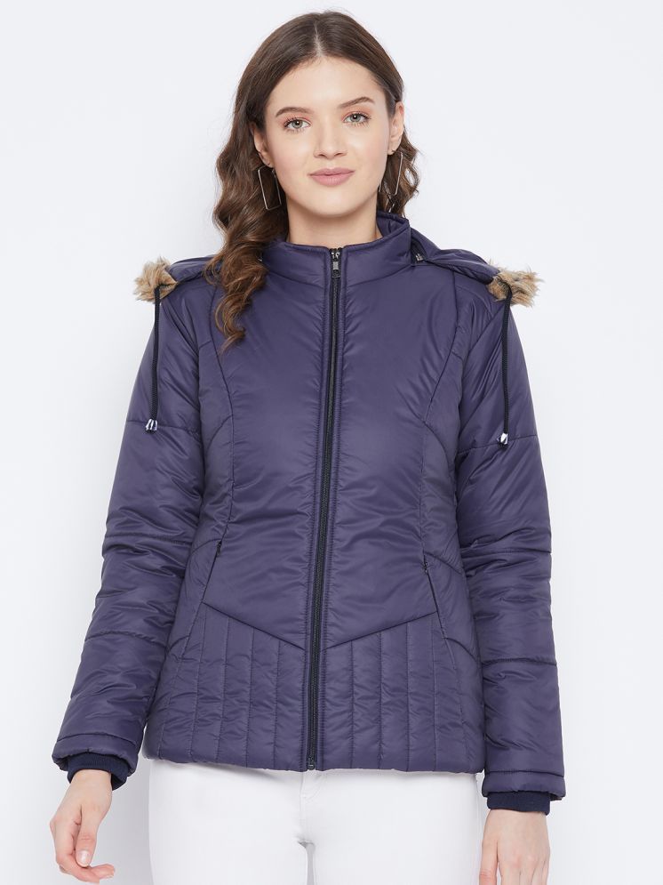     			VERO MODERNO - Polyester Navy Quilted/Padded Jackets