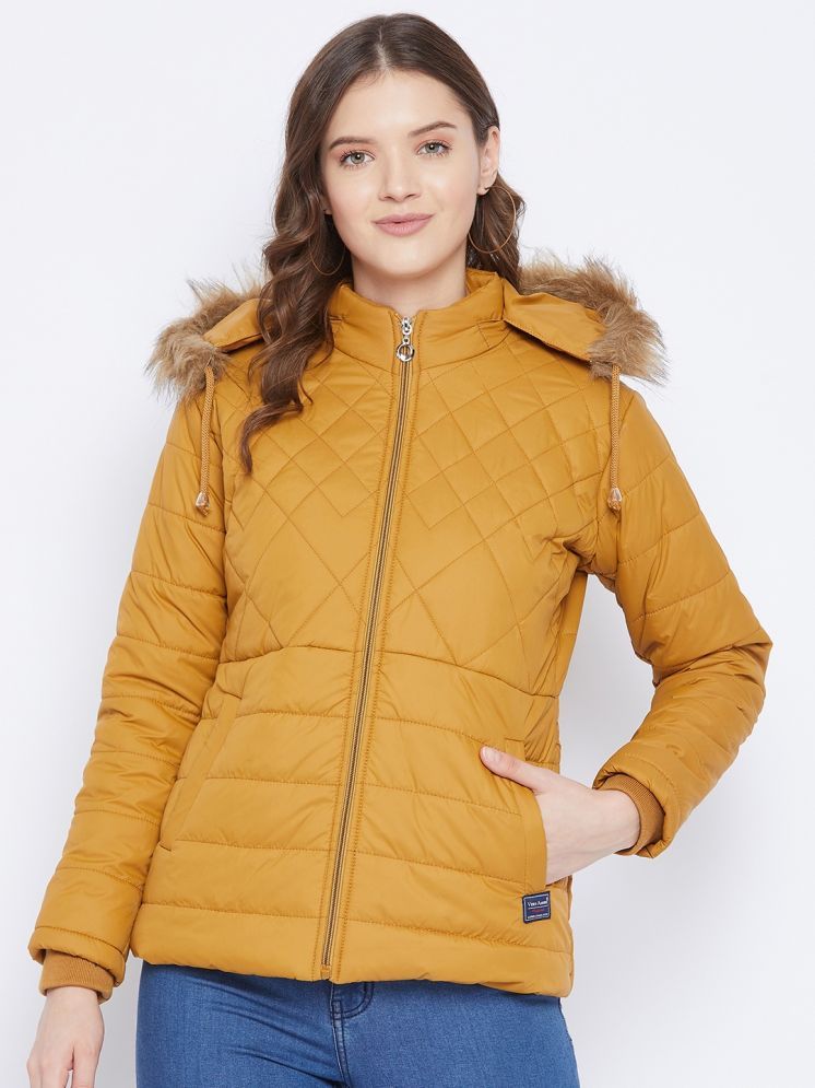     			VERO MODERNO - Polyester Yellow Quilted/Padded Jackets