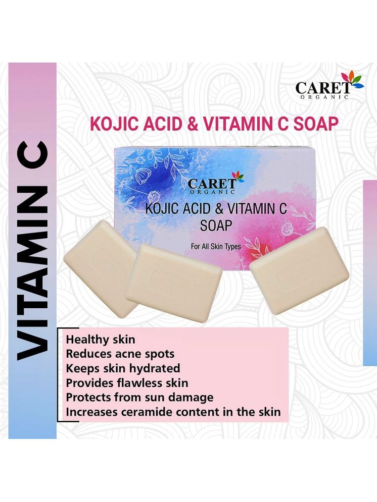     			Caret Organic Skin Whitening & Vitamin C Soap for All Skin Type ( Pack of 1 )