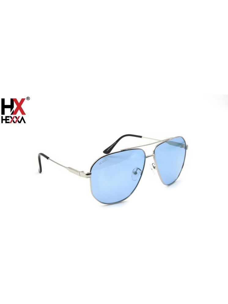     			Hexxa Black Geometric Sunglasses ( Pack of 1 )