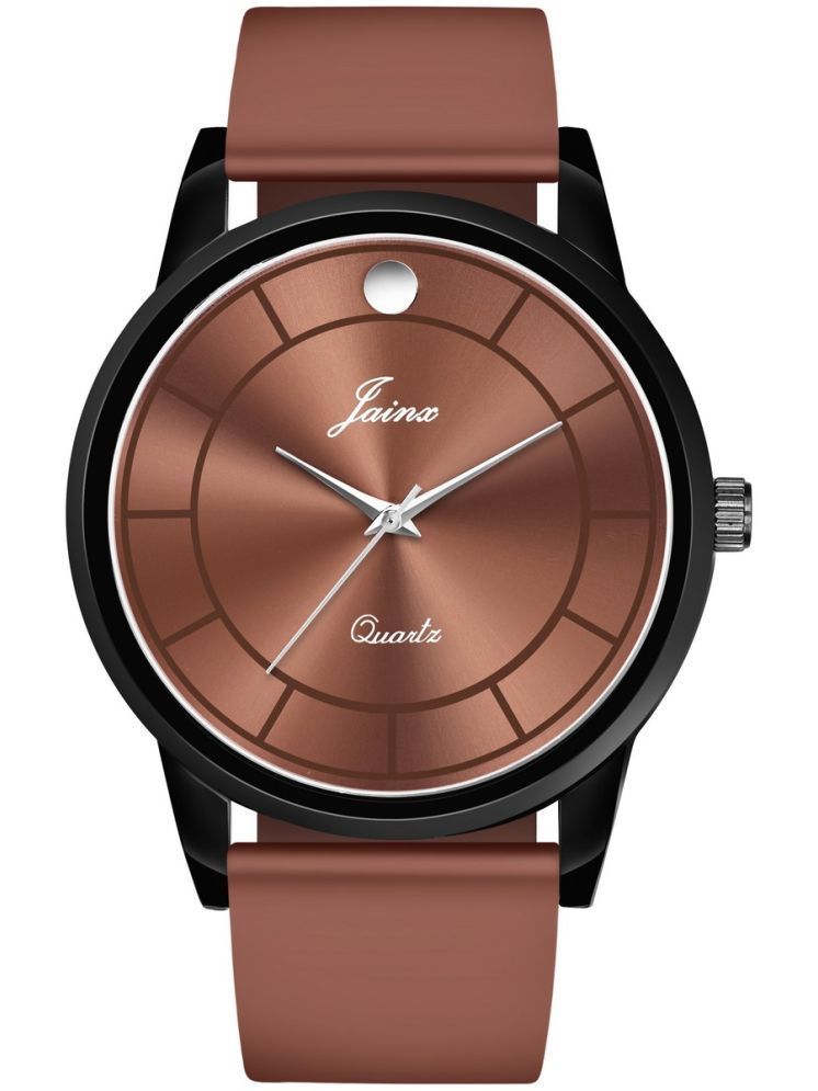     			Jainx Brown Silicon Analog Men's Watch