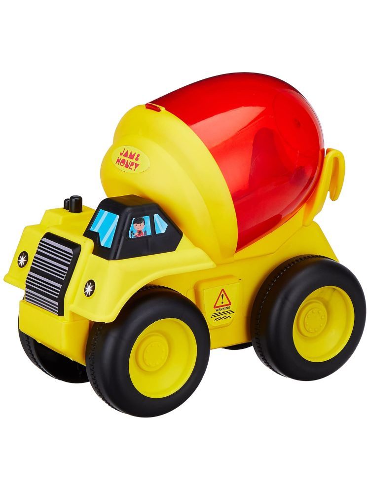     			PANSHUB Jumbo Concrete Mixer Push & Go Truck Toy for Kids | Big Size Cement Mixer Friction Lorry Toy for Boys & Girls