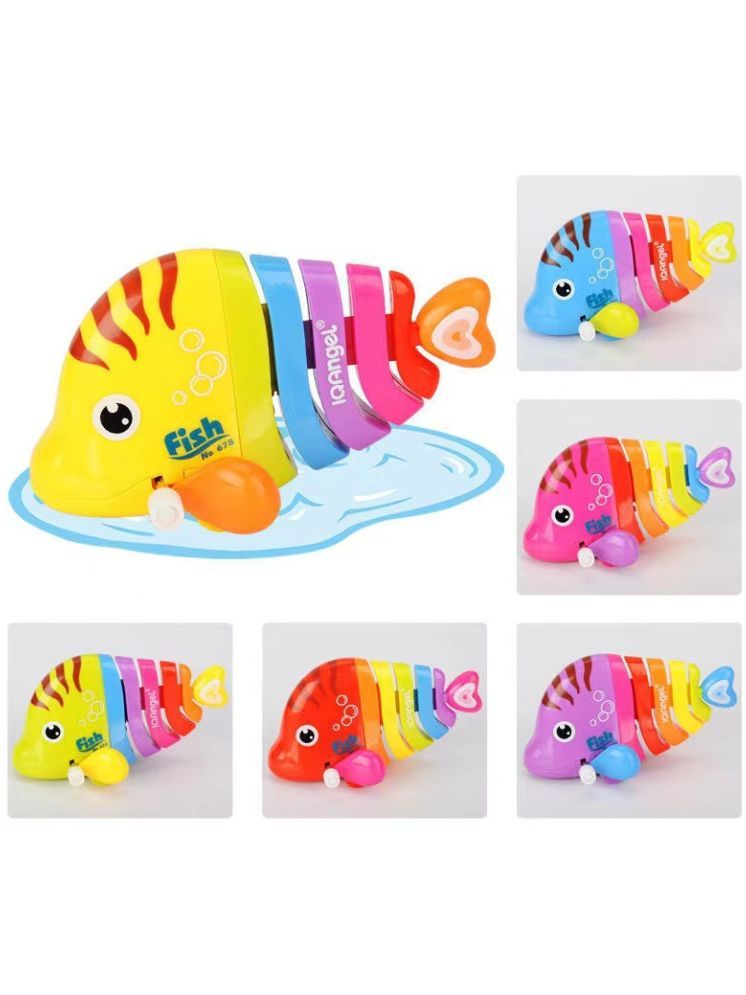     			PANSHUB Kids Fish Movable Animal Fish Toy | Toy for Toddlers/Gear Wind Up Fish Toy for Girls & Boys | Crawling Toys for Birthday Gift