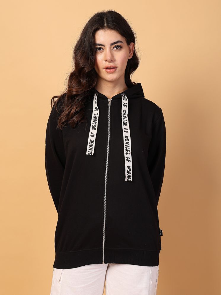     			Rigo Fleece Women's Hooded Sweatshirt ( Black )