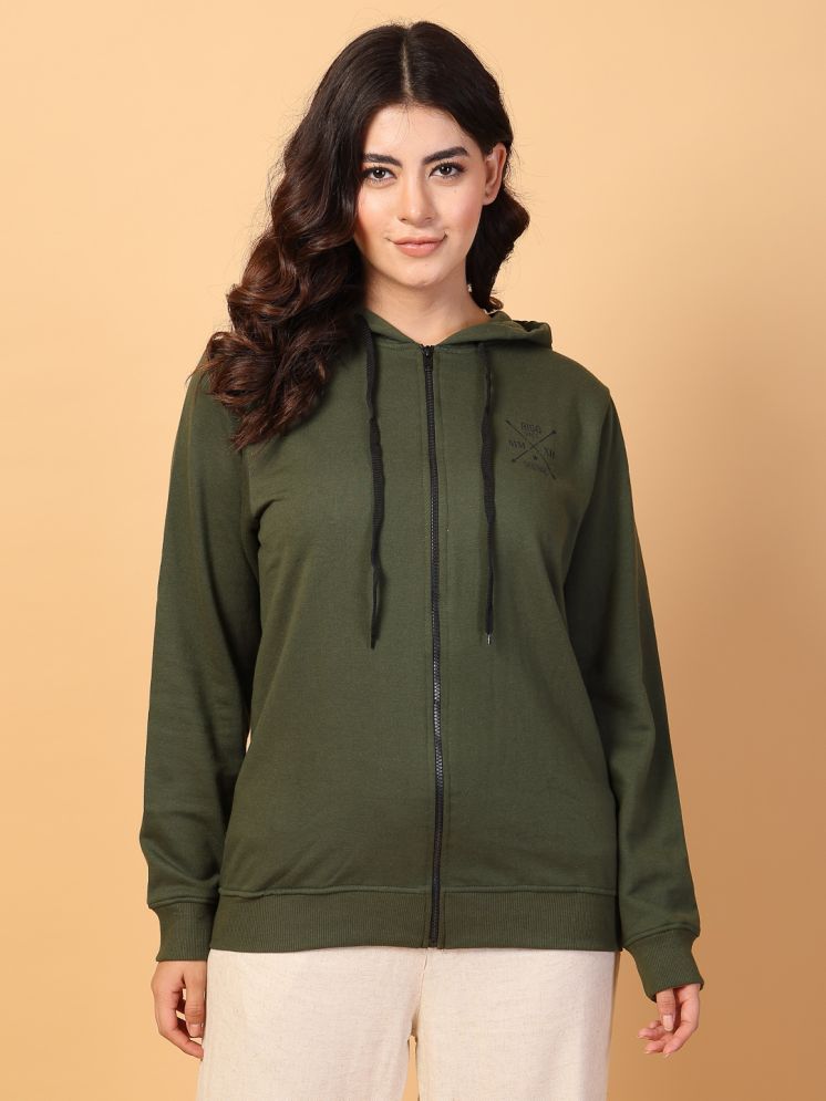     			Rigo Fleece Women's Hooded Sweatshirt ( Olive )