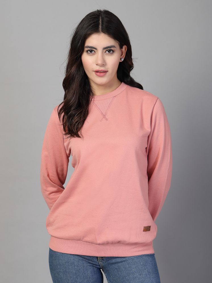     			Rigo Fleece Women's Non Zippered Sweatshirt ( Peach )