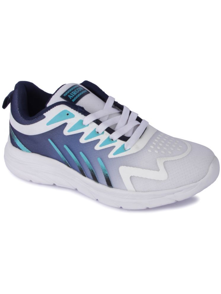     			AIRCON White,Blue Men's Sports Running Shoes