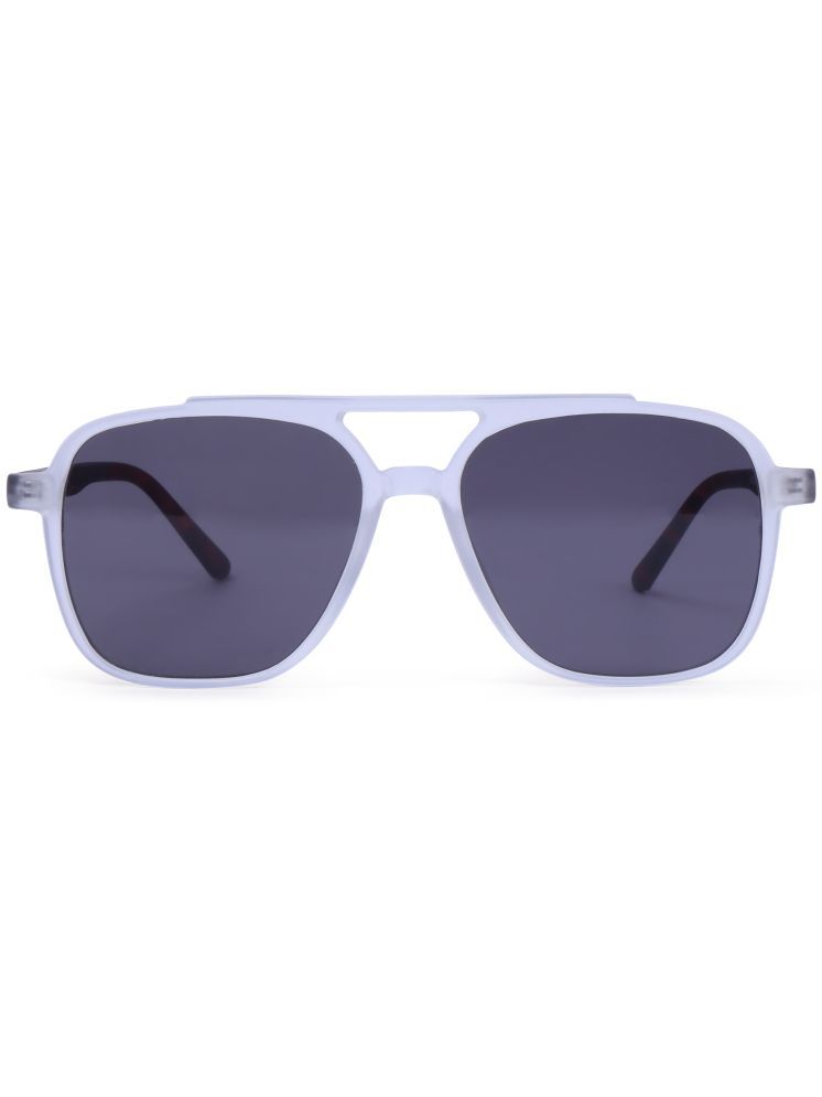     			Hexxa White Oversized Sunglasses ( Pack of 1 )