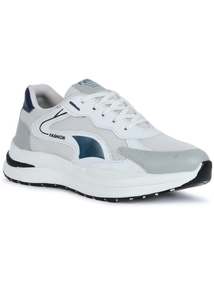     			Kimba Stylish,Comfort White Men's Sports Running Shoes