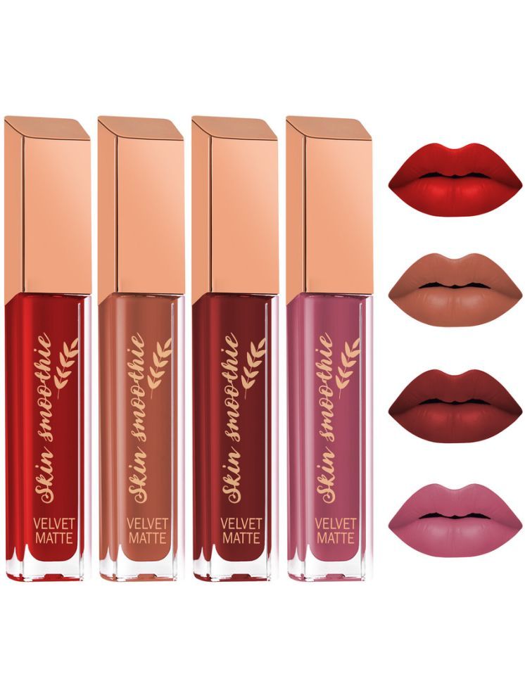     			SKIN SMOOTHIE Red Matte Lipstick 200