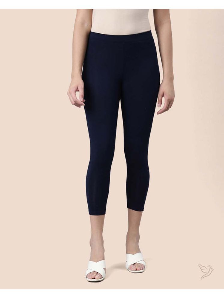     			Twin Birds - Blue Viscose Women's Leggings ( Pack of 1 )