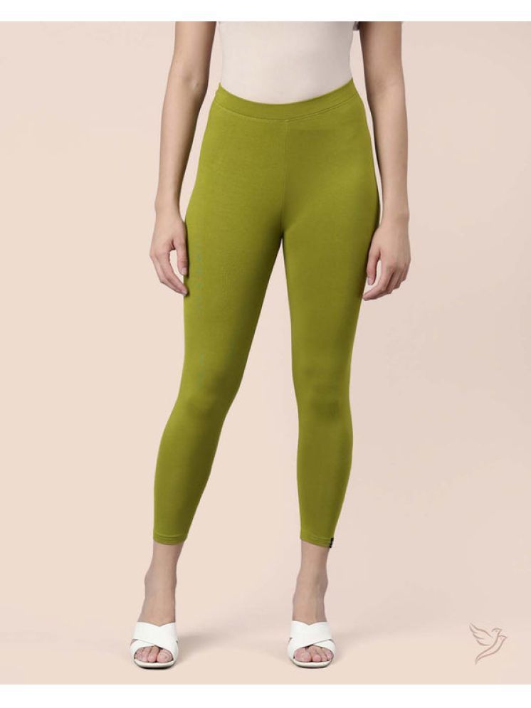     			Twin Birds - Green Viscose Women's Leggings ( Pack of 1 )