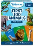 Skillmatics Thick Flash Cards for Toddlers - First 100 Animals, Montessori Toys & Educational Games, Preschool Learning for Kids 1, 2, 3, 4 Years