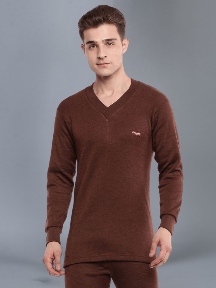     			Dollar Pack of 1 Cotton Blend Men's Thermal Tops ( Brown )