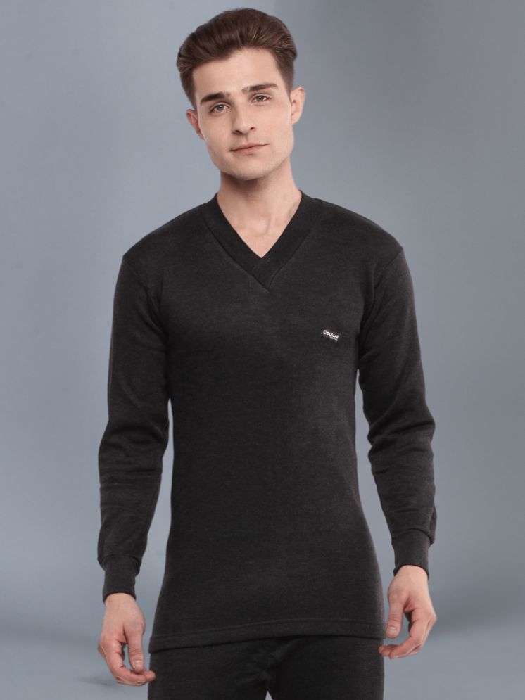     			Dollar Pack of 1 Cotton Blend Men's Thermal Tops ( Black )