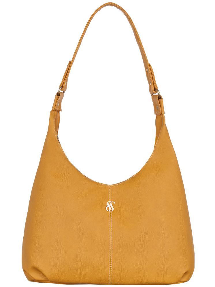     			Fostelo Yellow Faux Leather Shoulder Bag