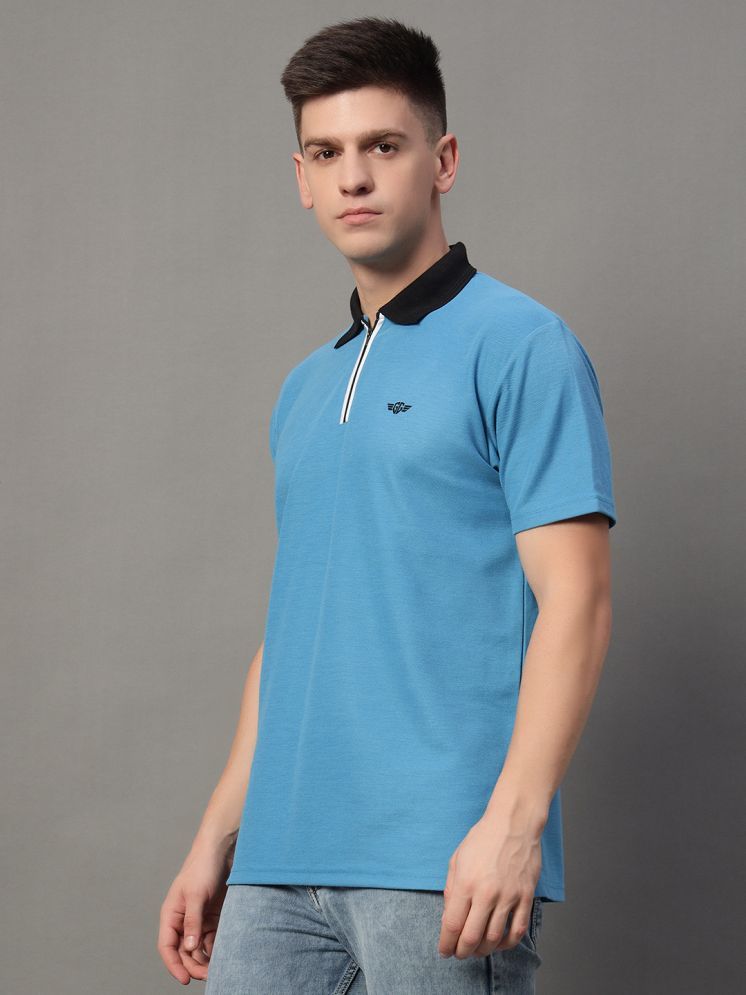     			GET GOLF Cotton Blend Regular Fit Solid Half Sleeves Men's Polo T Shirt - Turquoise ( Pack of 1 )