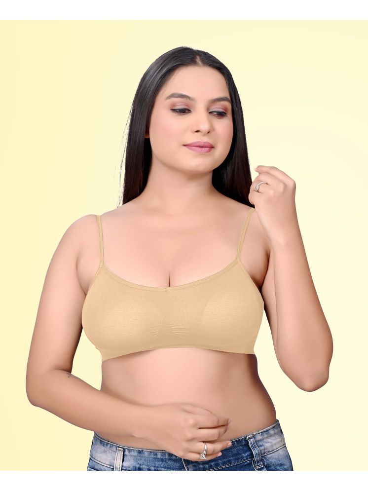     			HAYA Pack of 1 Polyester Non Padded Women's Bralette Bra ( Beige ) Nermin Bralette D710