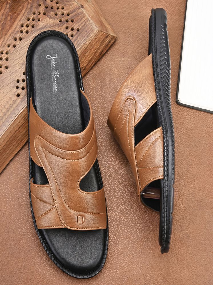     			John Karsun - Tan Men's Sandals