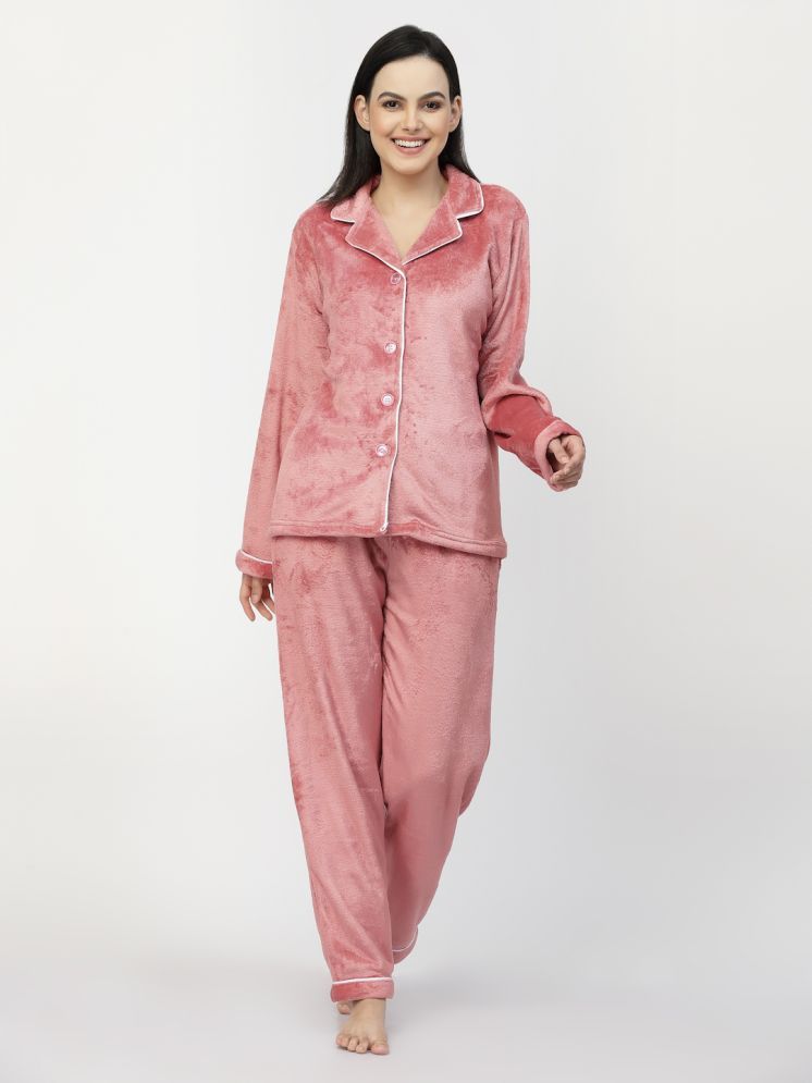     			Klotthe Rust Woollen Women's Nightwear Nightsuit Sets ( Pack of 1 )