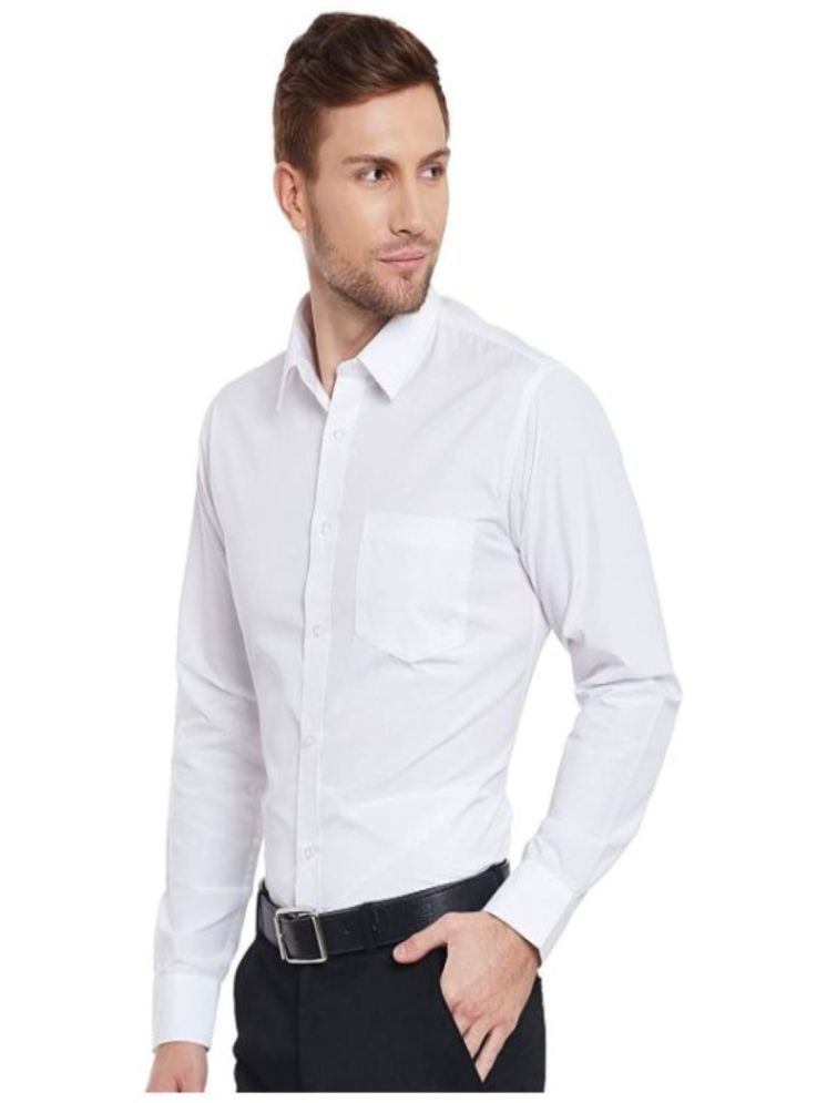     			Mens Fashion Store Poly Cotton Regular Fit Full Sleeves Men's Formal Shirt - White ( Pack of 1 )