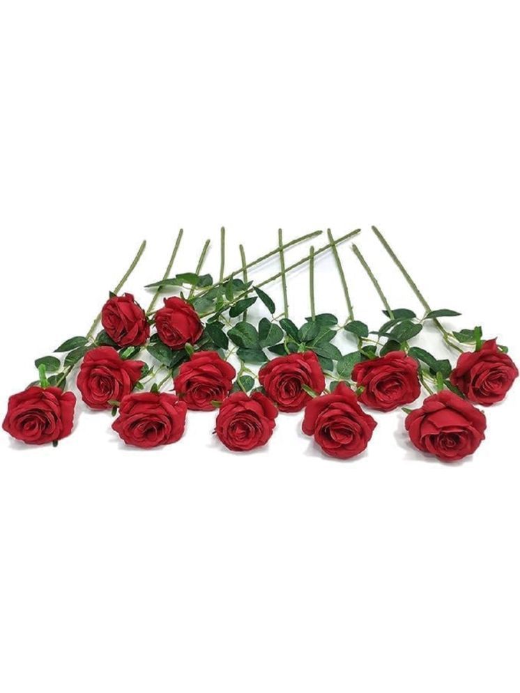     			RAMDEV ENTERPRISE - Red Rose Artificial Flower ( Pack of 1 )