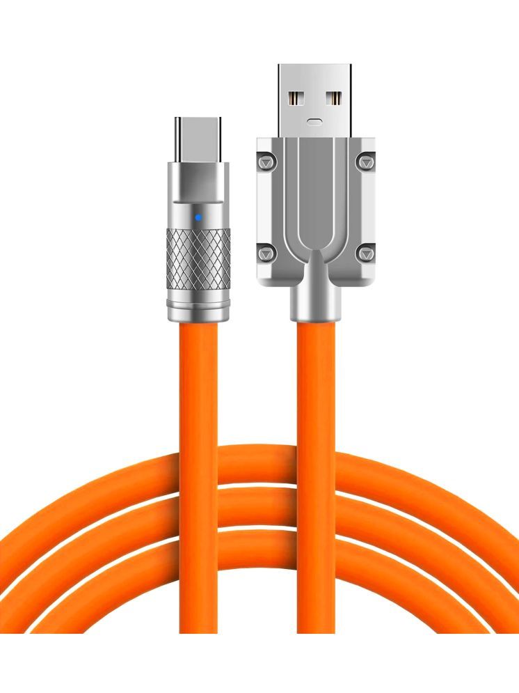     			Retailstore 1m Data Cables Type-C Super Fast Charging cable - Orange