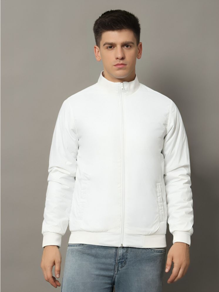     			plusperfaction Polyester Men's Casual Jacket - White ( Pack of 1 )