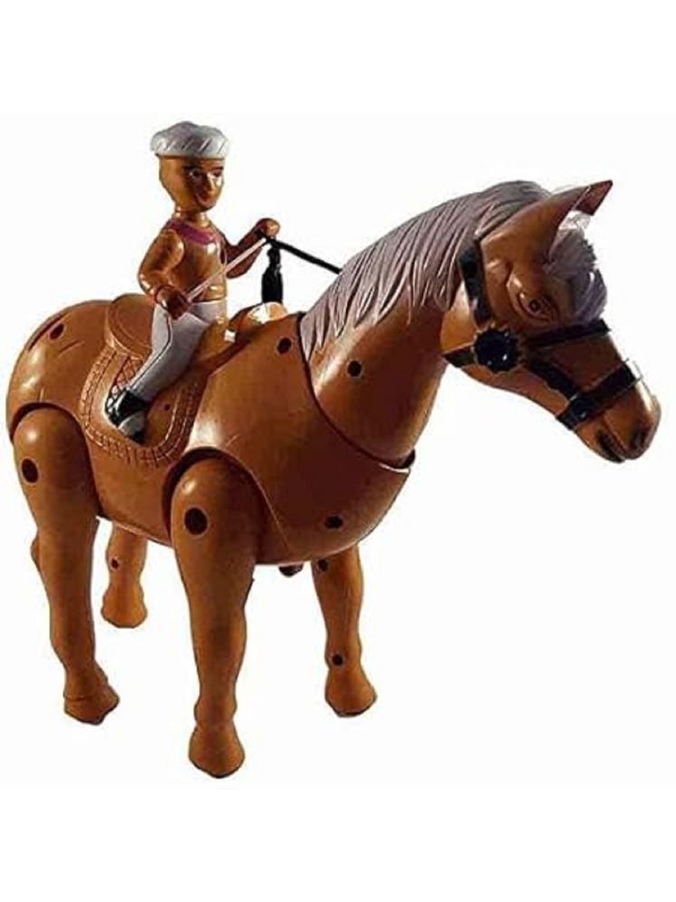     			CIYAZA Horse Moving Legs & Shake Tail Make Sound Big Toy Gift for Kids, Real Looking Horse Battery Operated Walking Horse (Shakes Head, Wags Tail, Moves Around)