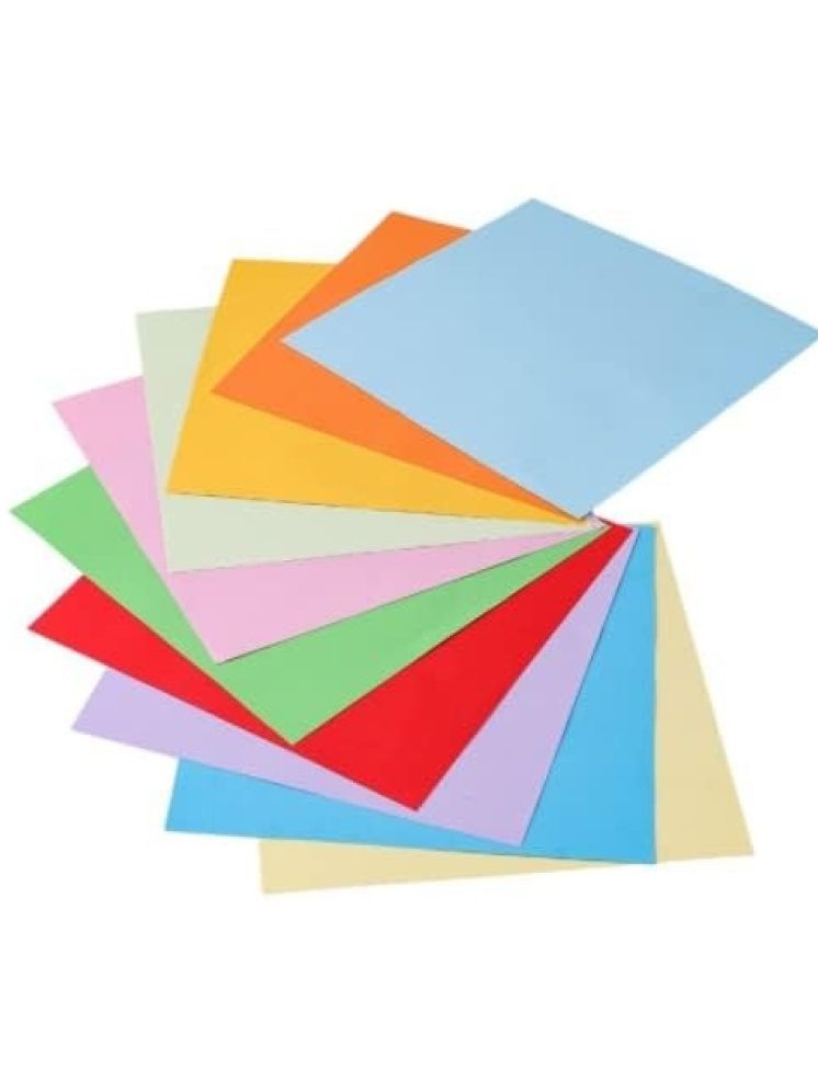     			Freedy Neon Origami Paper 15 cm X 15 cm Pack of 100 Sheets (10 sheet x 10 color) Fluorescent Color Both Side Coloured For Origami, Scrapbooking, Project Work