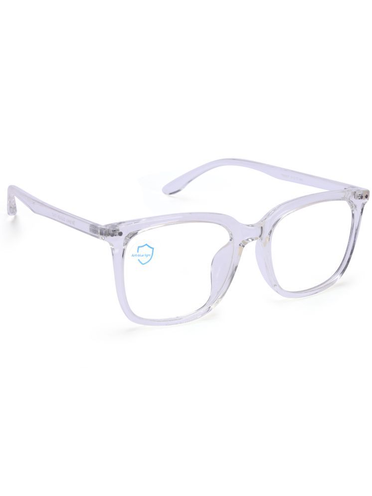     			Hexxa White Rectangular Eyeglass Frame ( Pack of 1 )