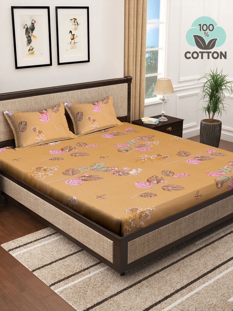     			Klotthe Cotton Nature 1 Double with 2 Pillow Covers - Multicolor